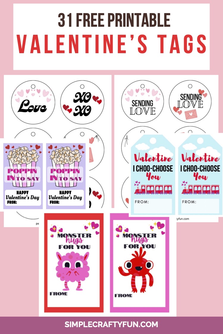 31 free printable valentines day tags -